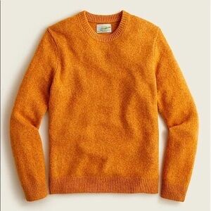 J crew limited edition men’s Scottish cashmere marbled sweater in orange size l